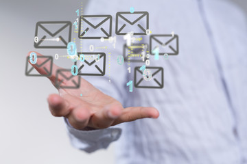 Mail Communication Connection message to mailing