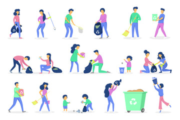 Fototapeta premium Recycle concept. Ecology and environment care. Idea of garbage reuse.