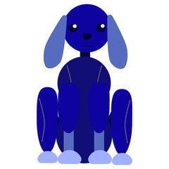 Futuristic robotic animal character