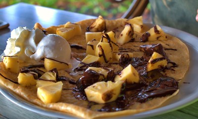 crêpes ananas