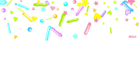 Sprinkles grainy. Cupcake dessert bakery confetti