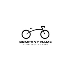 Bicycle logo design template, bike race logo design