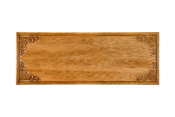 vintage old wood board isolated on white background. object with clipping path