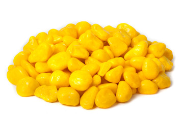 Candy yellow pebbles