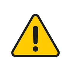 Alert sign icon. Warning and exclamation symbol. Vector illustration.