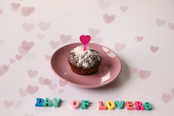 cake with icing and flowers