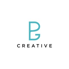 P G logo creative premium