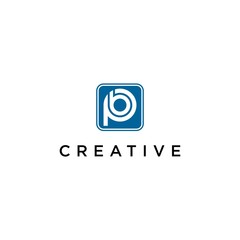 P logo creative premium