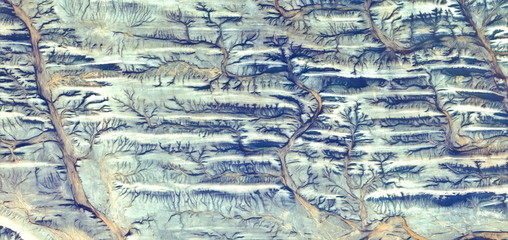 Hanging Gardens of Babylon,  abstract photography of the deserts of Africa from the air, aerial...