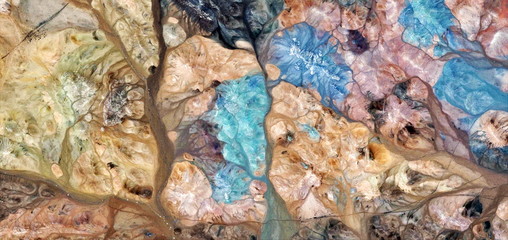 crystallized feelings,  abstract photography of the deserts of Africa from the air, aerial view of...