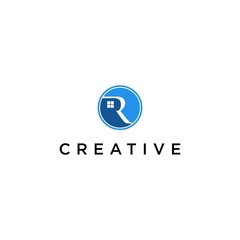 R logo creative premium