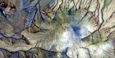 electromagnetic pulse,  abstract photography of the deserts of Africa from the air, aerial view of...