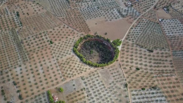 Awesome crater in greece. South of Peloponeso