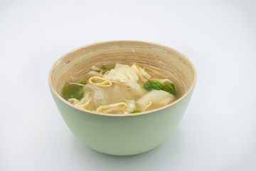 typical Dumplings soup, wan tun