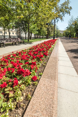 Sretensky Boulevard.Beautiful places fascinate tourists.City the Moscow