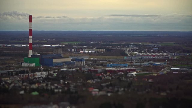 Aerial view of Iru Power Plant near Tallinn.