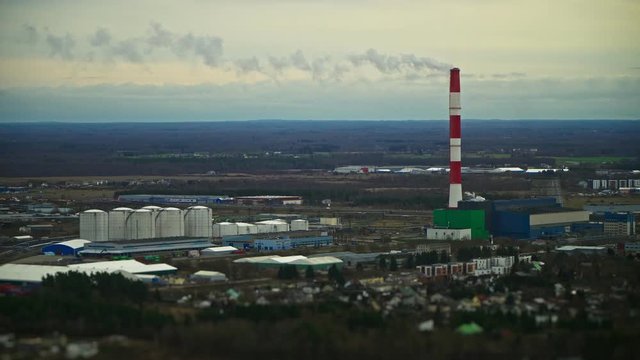 Aerial view of Iru Power Plant near Tallinn.