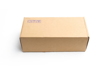 Craft box isolated on white