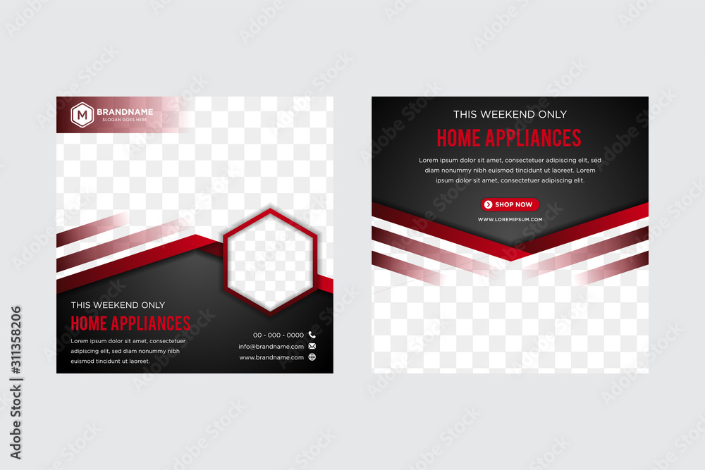 Poster gradient black background modern design for text and message website design. business squares backgr