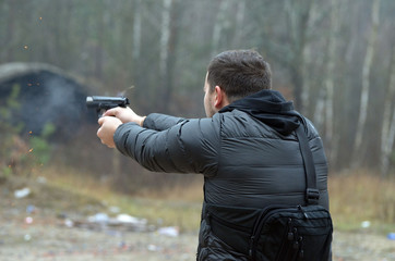 Unformal shooting range near Kiev. Kiev Region, Ukraine