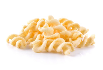 Spiral Potato snack isolate on white background