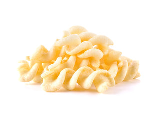 Spiral Potato snack isolate on white background