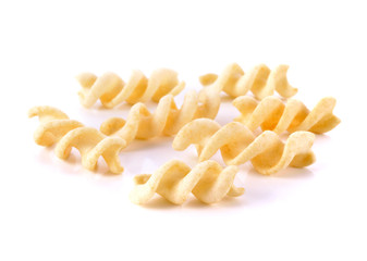 Spiral Potato snack isolate on white background