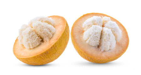 Santol isolated on white background