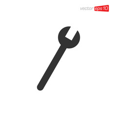 Tool Wrench Icon Design Vector Template
