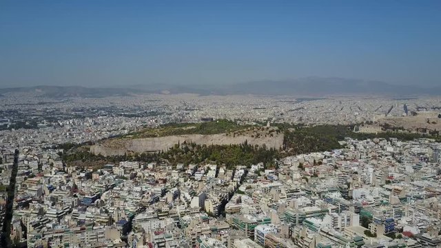 Athenas, capital of Greece. Europa. Phartenon. Drone view