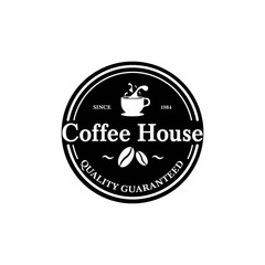 Coffee house vintage logo design