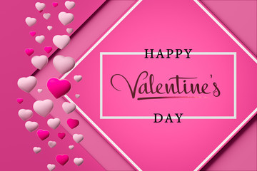 card for valentines day with text happy valentines day