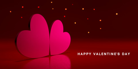 card for valentines day with text happy valentines day