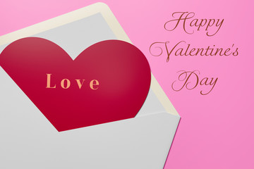 card for valentines day with text happy valentines day