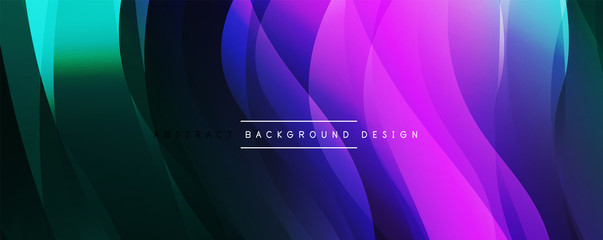 Dynamic trendy simple fluid color gradient abstract background with line effects. Vector Illustration For Wallpaper, Banner, Background, Card, Book Illustration, landing page