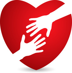 Obraz premium heart care logo