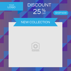 Fototapeta premium social media post design template