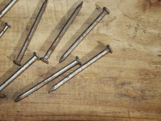 nails on wood