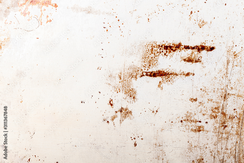 Poster iron wall with dirt and rust. background for design