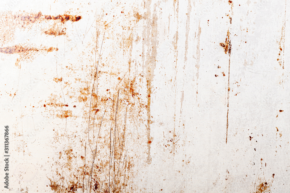 Poster iron wall with scratches and rust. background for design