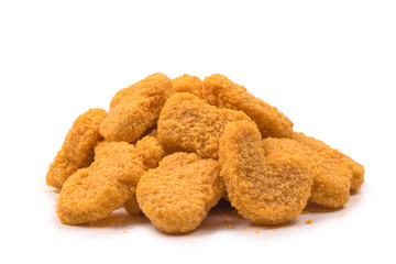 Nuggets isolated on a white background.