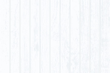 White wood plank texture vector background.