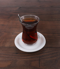Glass of Turkish tea 