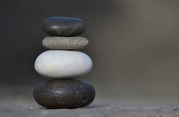 Petit tas de galets zen