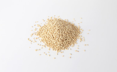 Wheat grains isolated