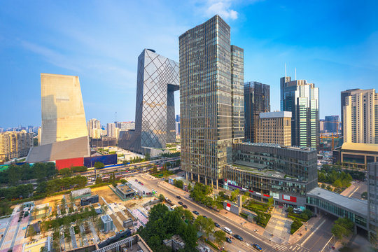Bejing, China CBD city skyline.