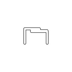 Folder icon. File archive symbol. Logo design element