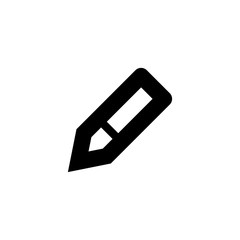 Pencil icon. List edit symbol. Education sign. Logo design element