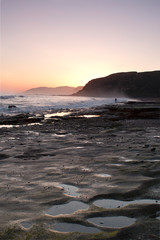 Amanecer en las costa vasca