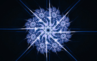 Obraz premium digital image generated on a computer consisting of beautiful abstract geometric shapes, lines of different colors for a background image or web design
